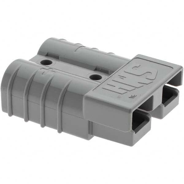 10 AWG, 600 V, 50 A, Silver-Plated Copper Battery Connector