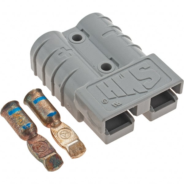 6 AWG, 600 V, 50 A, Silver-Plated Copper Battery Connector