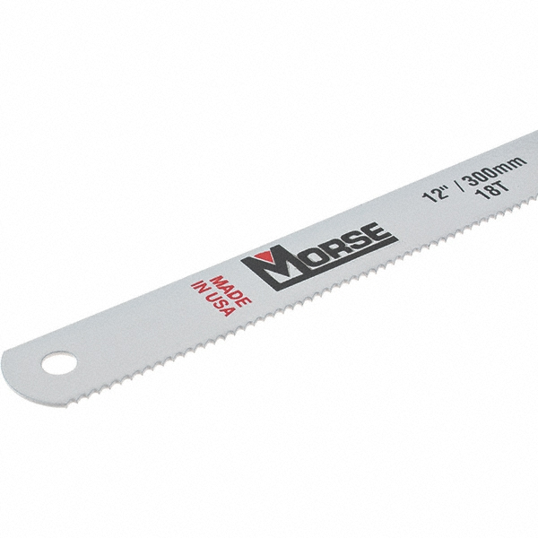 M.K. MORSE 12" 18 TPI BiMetal Hand Hacksaw Blade 61489126 MSC