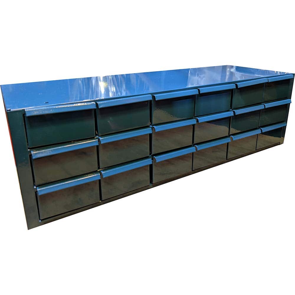 Quantum Storage Systems - PDC-18BK - Plastic Drawer Cabinet w/ 18 Drawers