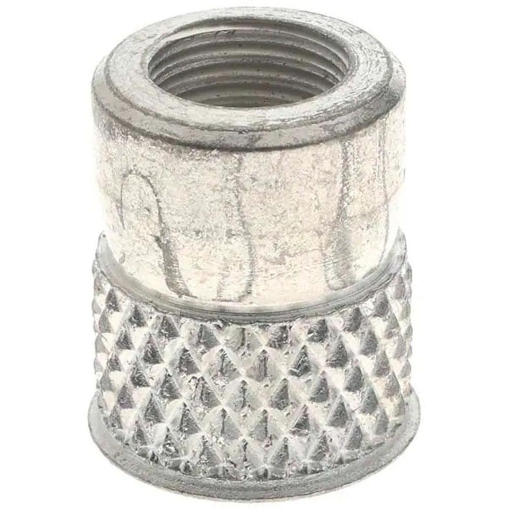 3/8-24 UNF Steel Flush Press Fit Threaded Insert