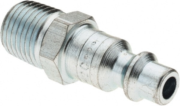Parker - Pneumatic Hose Fittings & Couplings; Type: Connector ; Thread  Size: 1/4-18 ; Thread Type: Male NPT ; Material: Steel ; Body Diameter  (Inch): 1/4 ; Interchange Type: Industrial - 61493508 - MSC Industrial  Supply