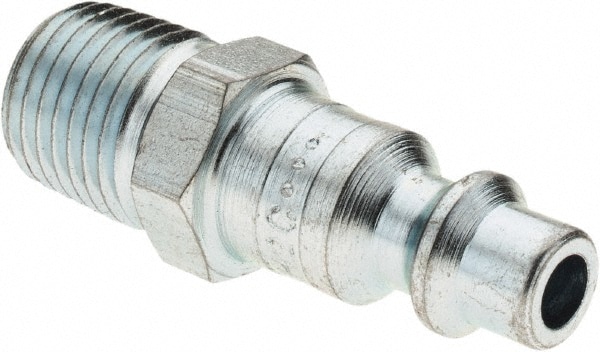 Pneumatic Hose Coupling: 1/4 Thread, 1/4 Body Dia, Industrial Interchange