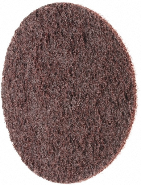Quick-Change Disc: Roll-On, 3" Dia, Aluminum Oxide, Non-Woven - Maroon, 20000 RPM