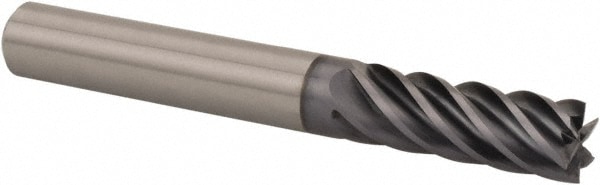 Kennametal 5351815 Square End Mill: 3/8 Dia, 1 LOC, 3/8 Shank Dia, 3 OAL, 6 Flutes, Solid Carbide Image