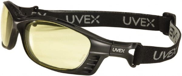Uvex S2605HS Safety Glass: Anti-Fog, Polycarbonate, Gray Lenses, Full-Framed, UV Protection 