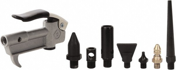 8 Piece Aluminum Body Air Gun Kit