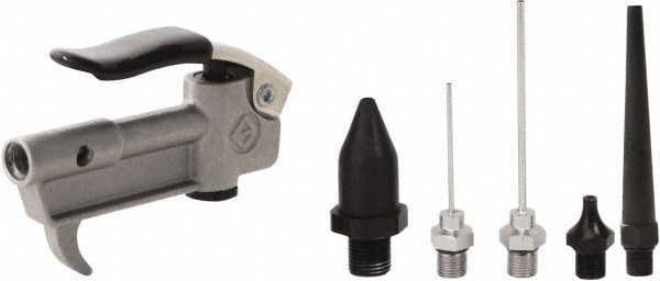 6 Piece Aluminum Body Air Gun Kit