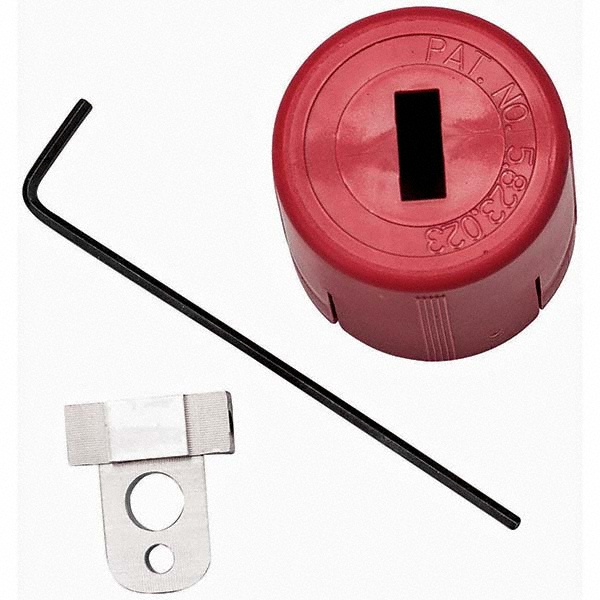 Brady Pneumatic Hose Lockout 1 Padlocks Max, 0.15" Max Shackle Dia