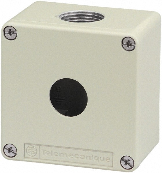 1 Hole, 1.58 Inch Hole Diameter, Zinc Alloy Pushbutton Switch Enclosure