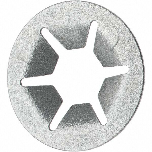 Push Nuts; For Use With: Non Threaded Fasteners ; System of Measurement: Inch ; Screw Size (Inch): 3/8 ; Finish/Coating: Zinc