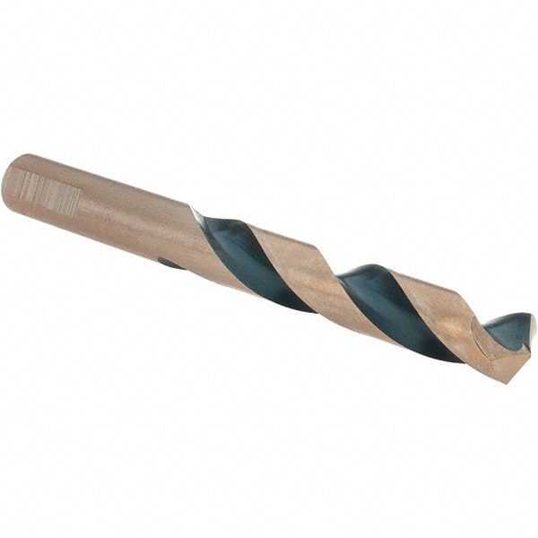 Mechanics Drill Bit: 15/32" Dia, 1350, High Speed Steel, Weldon Shank, Split Point
