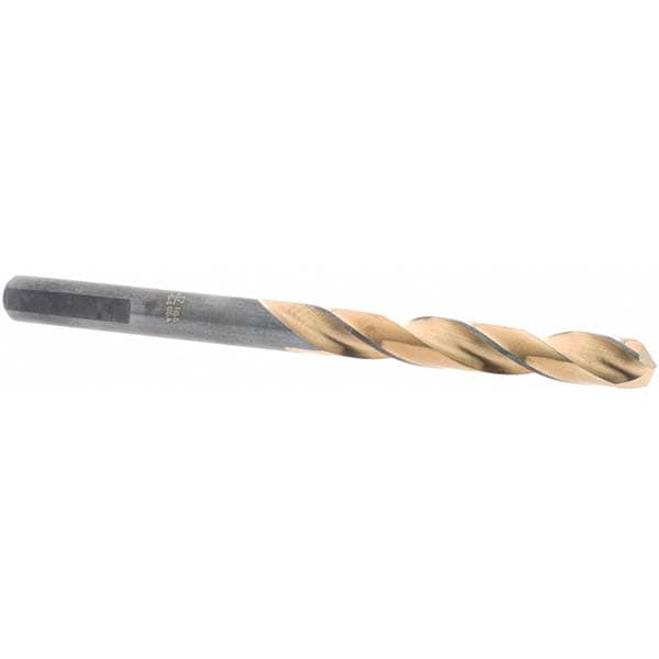 Mechanics Drill Bit: 17/64" Dia, 1350, High Speed Steel, Weldon Shank, Split Point