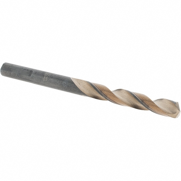 Mechanics Drill Bit: 17/64" Dia, 1350, High Speed Steel, Weldon Shank, Split Point