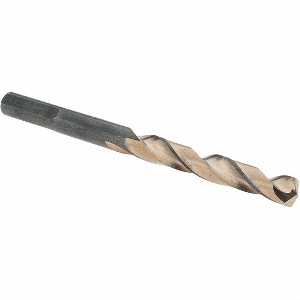 Mechanics Drill Bit: 1/4" Dia, 135 ° Point, High Speed Steel, Weldon Shank, Split Point