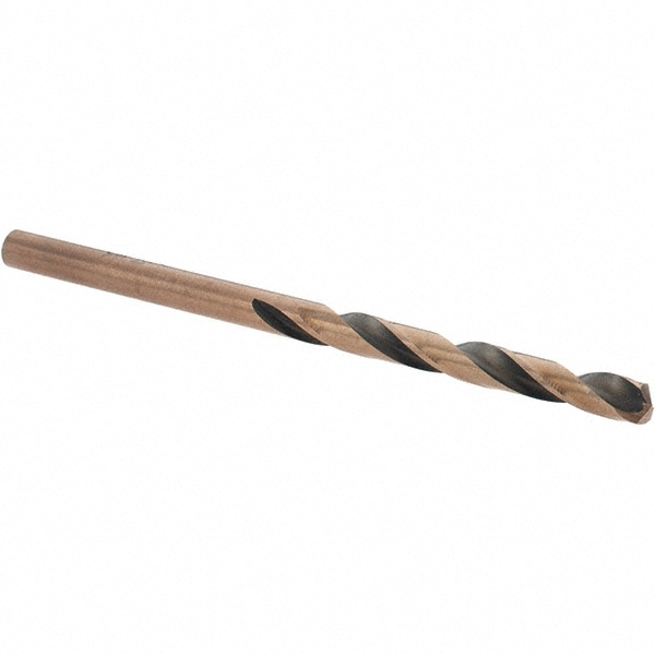 Mechanics Drill Bit: 9/64" Dia, 1350, High Speed Steel, Straight-Cylindrical Shank, Split Point