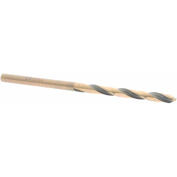 Mechanics Drill Bit: 1/8" Dia, 1350, High Speed Steel, Straight-Cylindrical Shank, Split Point