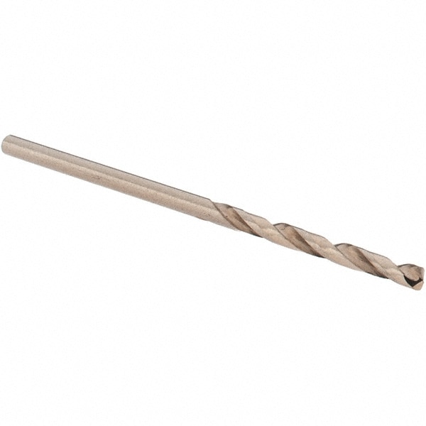 Mechanics Drill Bit: 5/64" Dia, 135 ° Point, High Speed Steel, Straight-Cylindrical Shank, Split Point