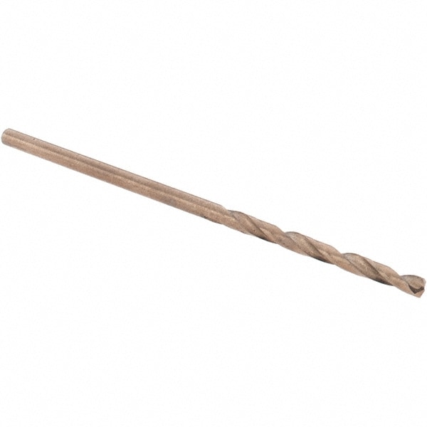 Mechanics Drill Bit: 1/16" Dia, 135 ° Point, High Speed Steel, Straight-Cylindrical Shank, Split Point