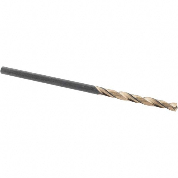 Mechanics Drill Bit: 3/32" Dia, 135 ° Point, High Speed Steel, Straight-Cylindrical Shank, Split Point