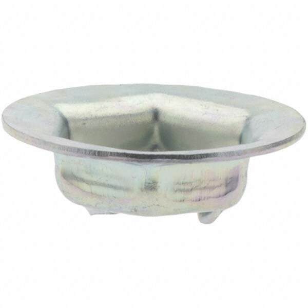 1/4" Hole Diam, 11/16" OD, 7/16" Width Across Flats Washer Lock Nut