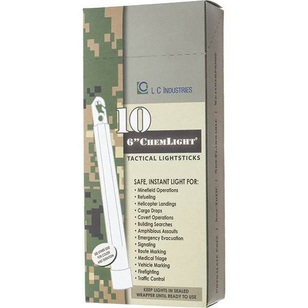 6" GREEN 12HR 10/PK CHEMLIGHT LIGHTSTICK