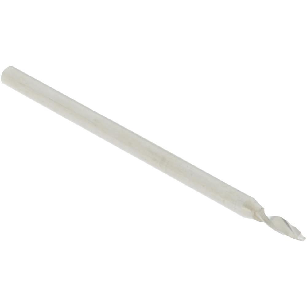 120° 1mm Diam 30mm OAL 2-Flute Solid Carbide Spotting Drill