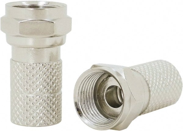 Straight, F Type Crimp Coaxial Connector