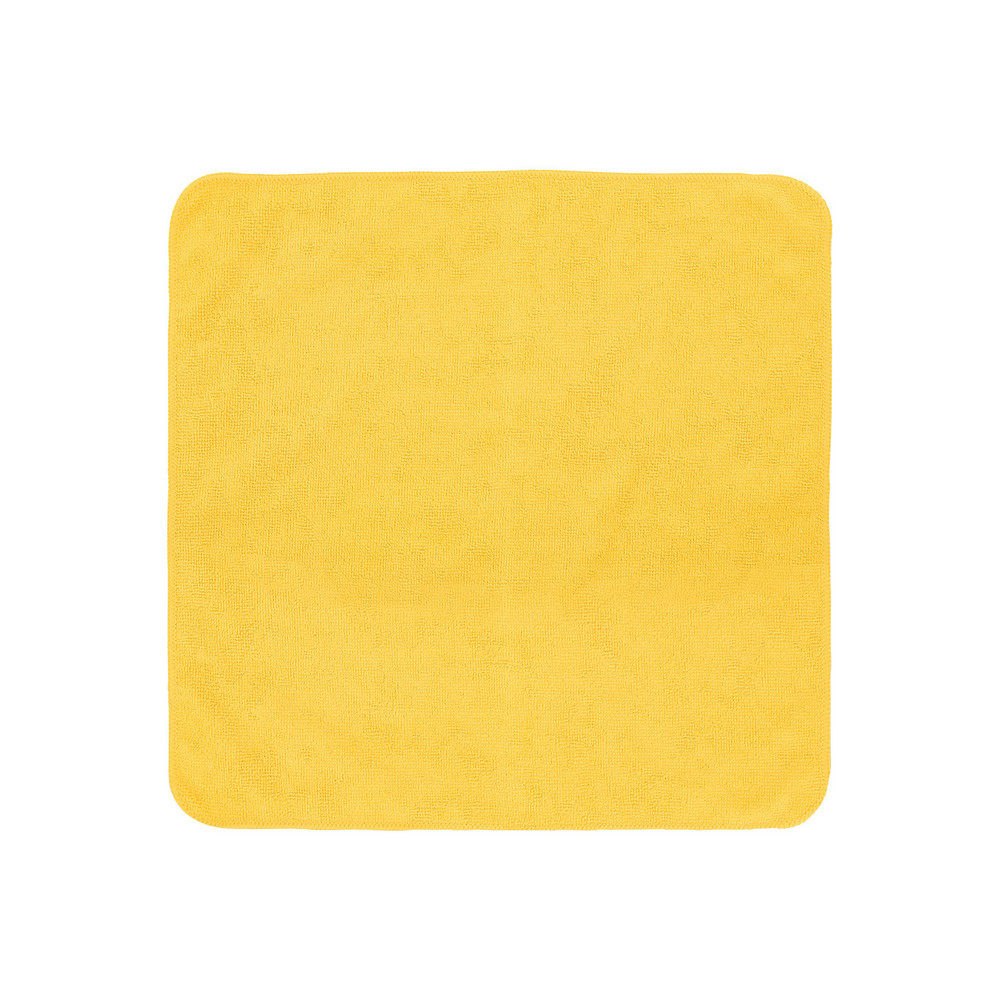 Light Commercial Microfiber Cloth, All-Purpose Rag/Towel, 16x16 inch, Yellow