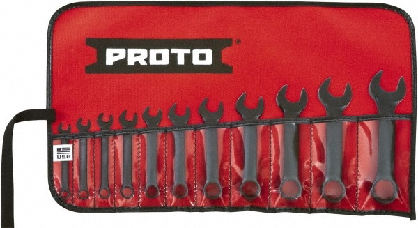 PROTO J1200ESB-11 Extra Short Combination Wrench Set: 11 Pc, Inch Image