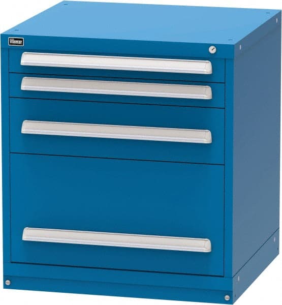 Vidmar 4 Drawer Blue Steel Modular Storage Cabinet 61639209