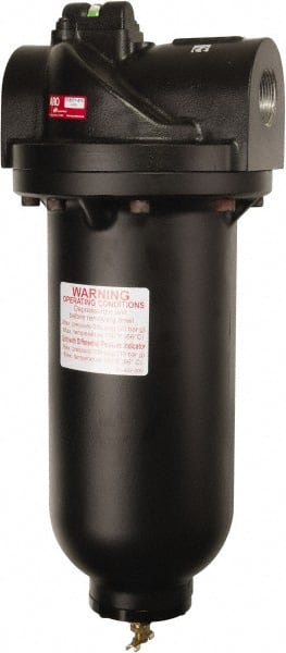 ARO/Ingersoll-Rand F35561-410 1" Port, 19.07" High x 7.76" Wide Super Duty Filter with Metal Bowl, Manual Drain 