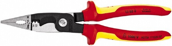 Wire Stripper: 12 AWG to 14 AWG Stripping 20 AWG Crimping & 19/32" Cutting Max Capacity