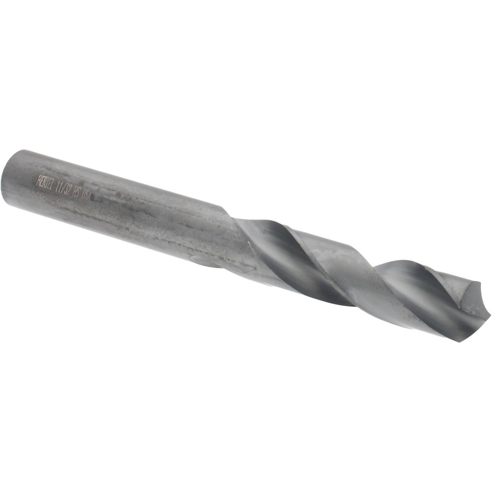 Hertel Screw Machine Length Drill Bit 11/32" Dia, 118 deg Point, HighSpeed Steel MSC Direct