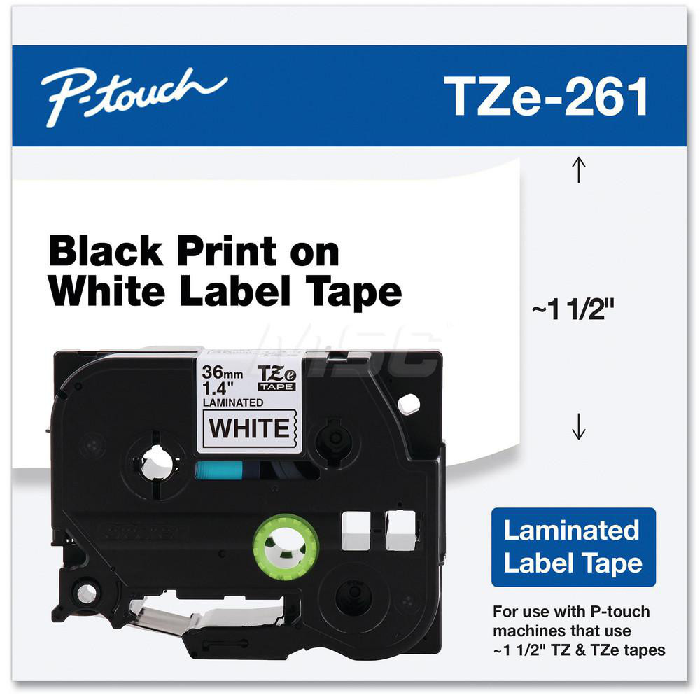 Brother Labels, Ribbons & Tapes; Type Label Tape ; Color Black on