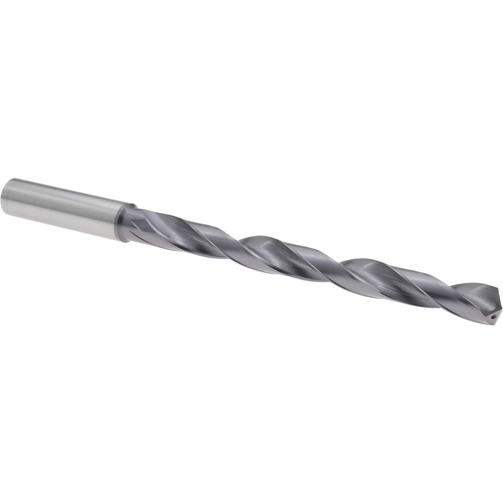 Taper Length Drill Bit: 13/32" Dia, 140 ° Point, Solid Carbide