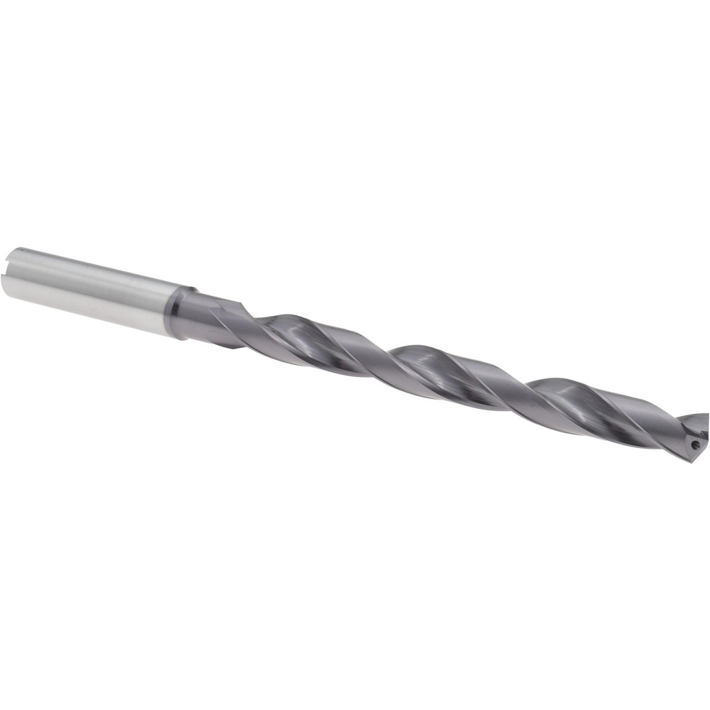 Taper Length Drill Bit: 11/32" (0.3438) Dia, 140 deg, Solid Carbide