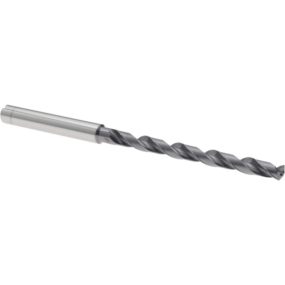 Taper Length Drill Bit: 3/16" (0.1875) Dia, 140 deg, Solid Carbide