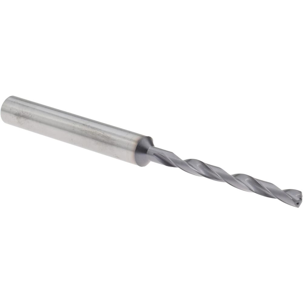 Taper Length Drill Bit: 3 mm Dia, 140 ° Point, Solid Carbide