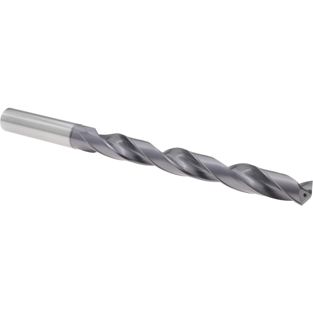 Taper Length Drill Bit: 15/32" Dia, 140 ° Point, Solid Carbide