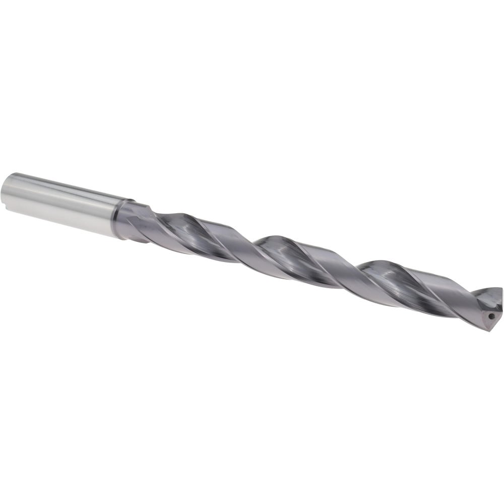 Taper Length Drill Bit: 7/16" Dia, 140 ° Point, Solid Carbide