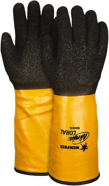 MCR SAFETY N6464XXL Cut, Puncture & Abrasive-Resistant Gloves: Size 2XL, ANSI Cut 2, ANSI Puncture 2, Polyvinylchloride, Dyneema 