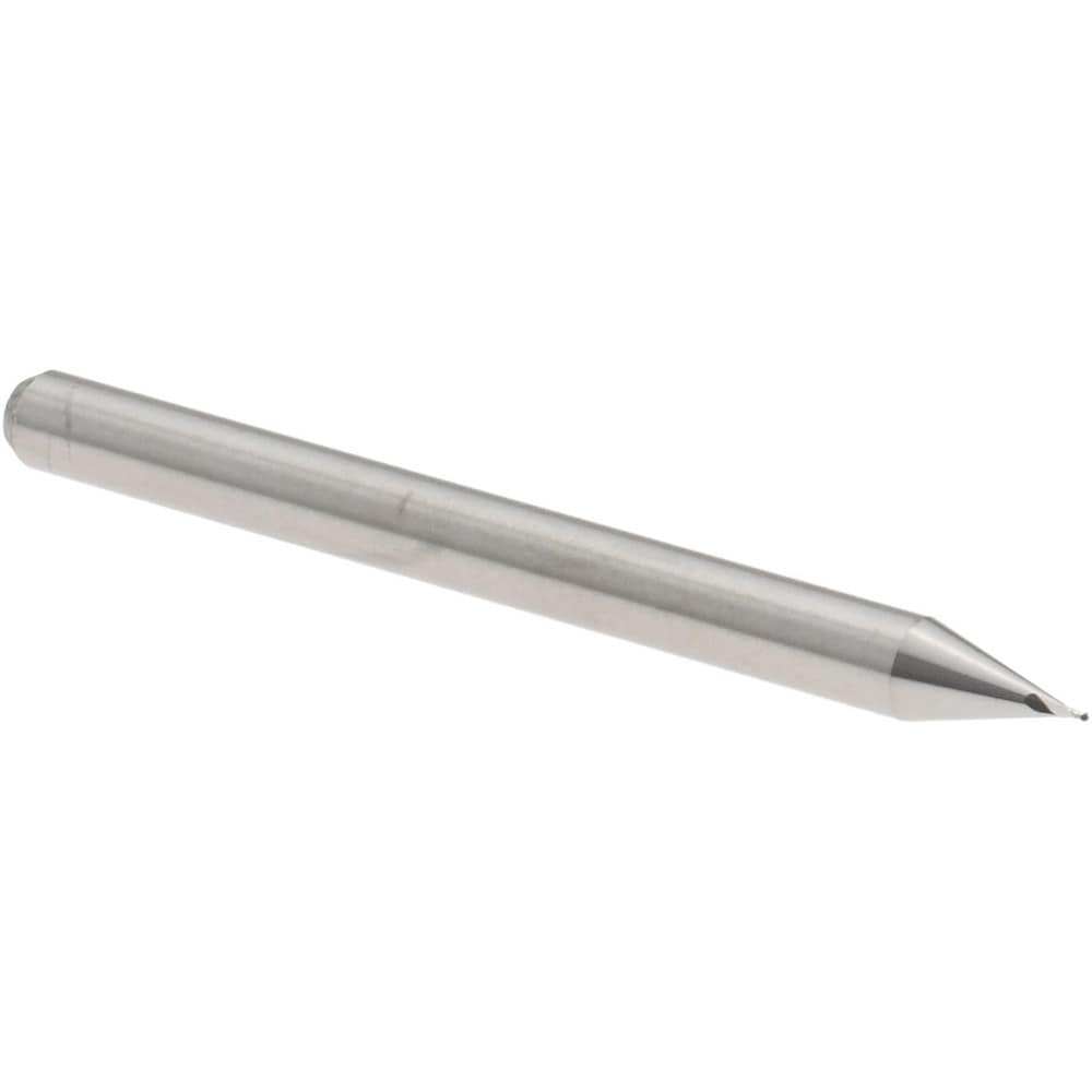 Ball End Mill: 1/64" Dia, 0.0230" LOC, 2 Flute, Solid Carbide
