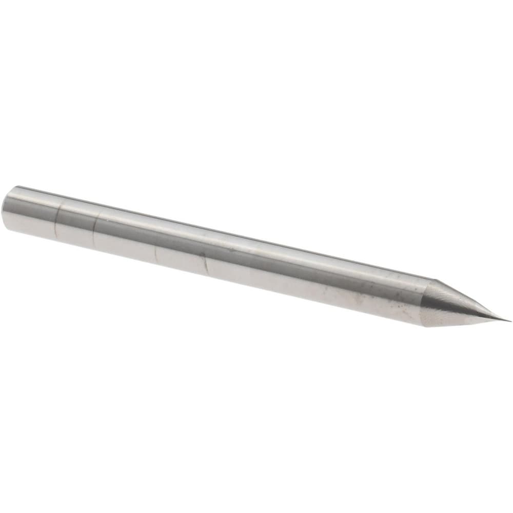 Ball End Mill: 0.0060" Dia, 0.0180" LOC, 2 Flute, Solid Carbide