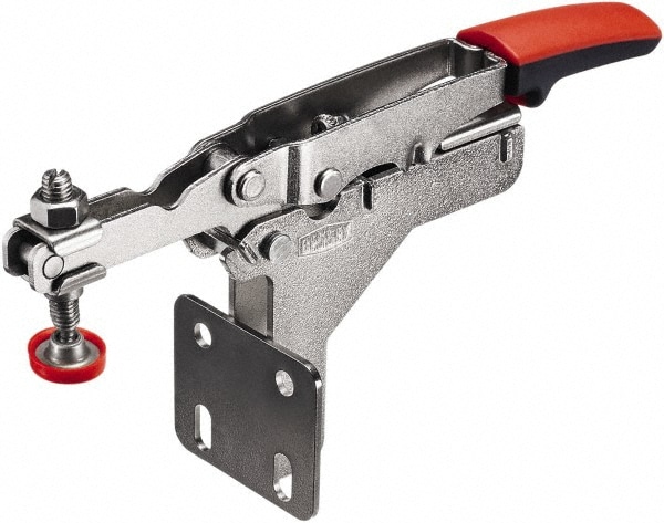 Bessey STC-HA20 Manual Hold-Down Toggle Clamp: Horizontal, 450 lb Capacity, U-Bar, Flanged Base 