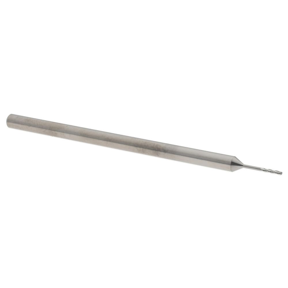 Ball End Mill: 0.0312" Dia, 0.155" LOC, 3 Flute, Solid Carbide