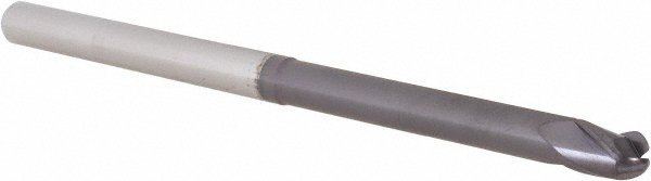 14881862 Ball End Mill: 1/4" Dia, 3/8" LOC, 3 Flute, Solid Carbide  
