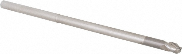 14881863 Ball End Mill: 1/4" Dia, 3/8" LOC, 3 Flute, Solid Carbide  