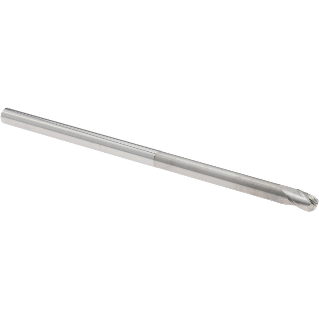 14881871 Ball End Mill: 3/16" Dia, 9/32" LOC, 3 Flute, Solid Carbide  