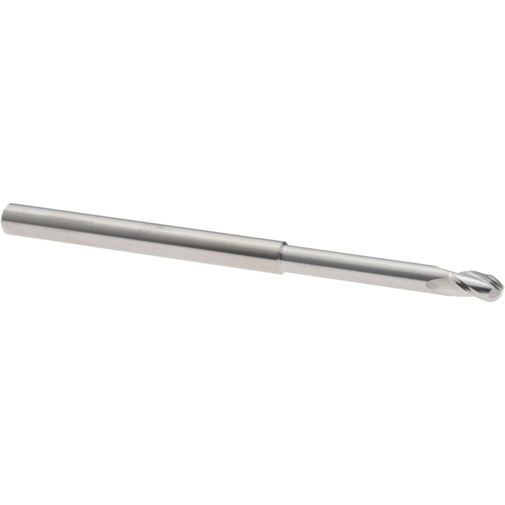 14881876 Ball End Mill: 5/32" Dia, 15/64" LOC, 3 Flute, Solid Carbide  